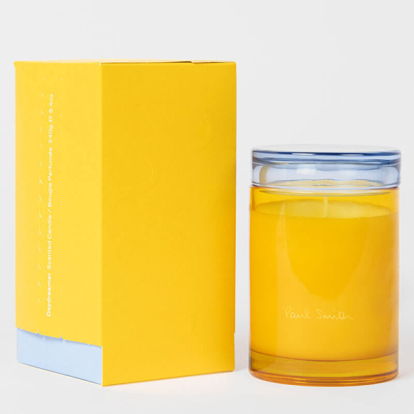 Paul Smith Duftkerze Daydreamer, Glasgefäss, gelb-blau, mit Verpackung